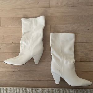 Veronica Beard white “Blondie” booties
